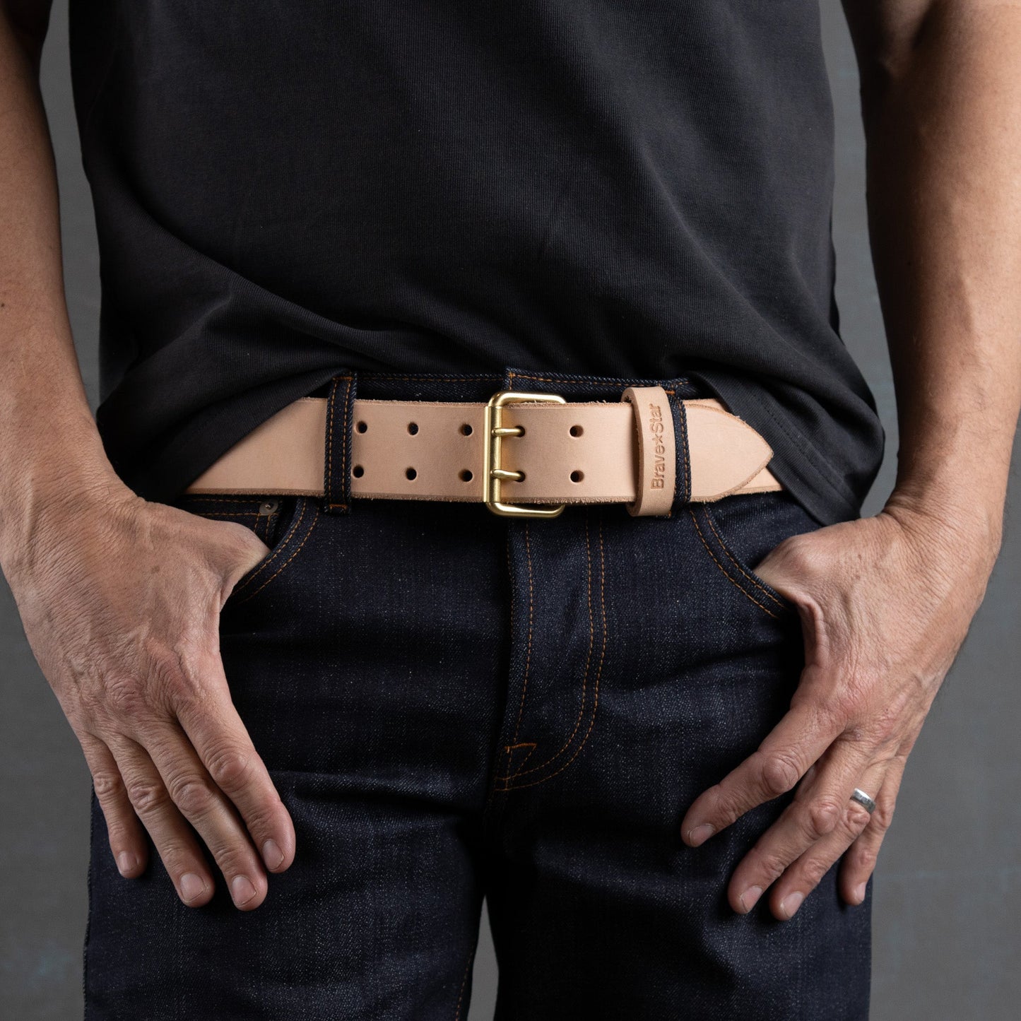 XW Leather Belt in Veg Tan (X-Wide 1.75")