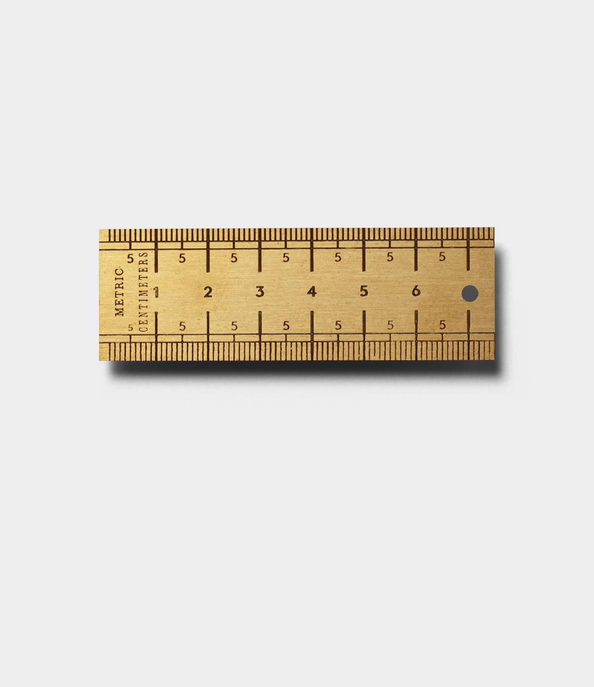 Measure Twice 3 inch Solid Brass Ruler