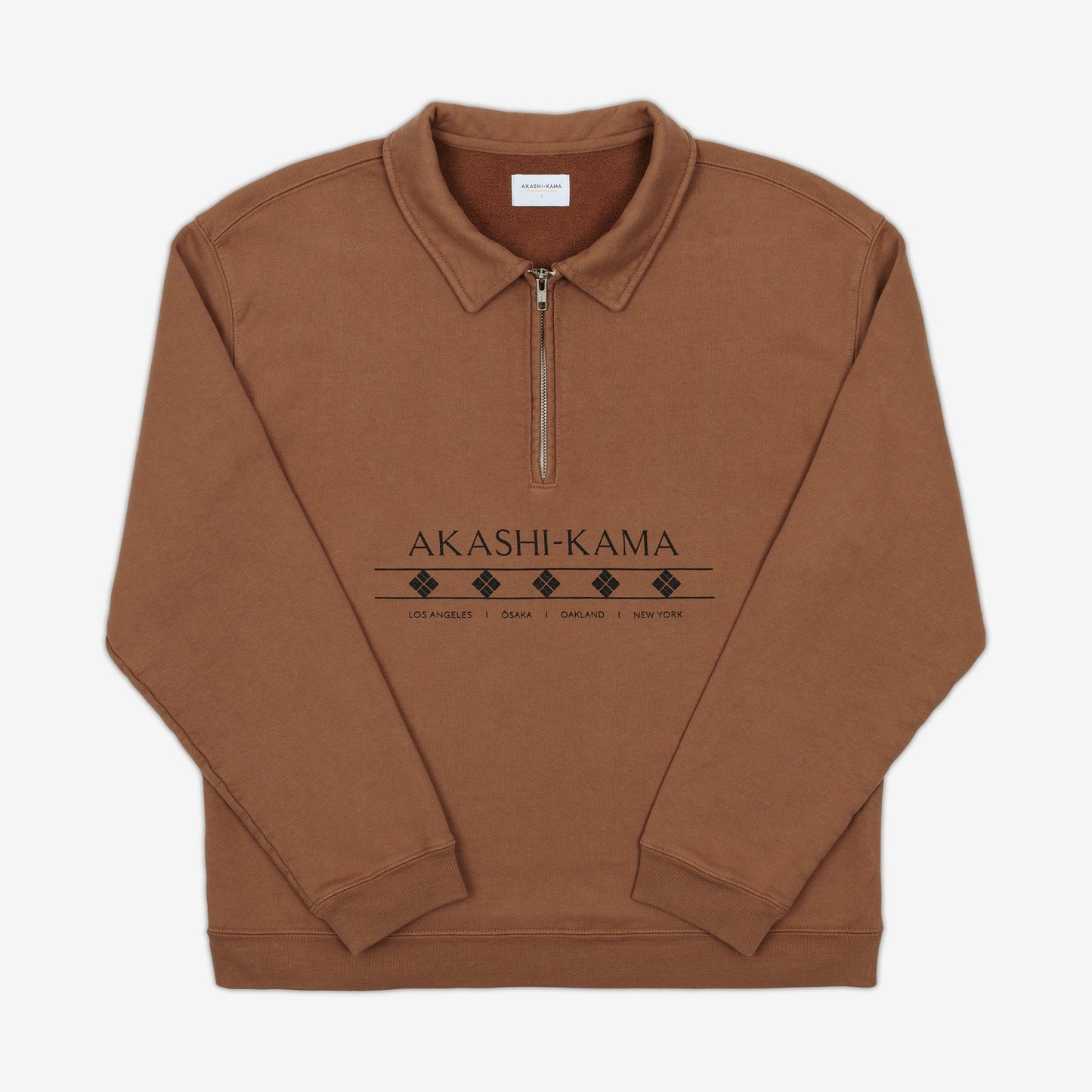 Cropped Quarter Zip - Terracotta