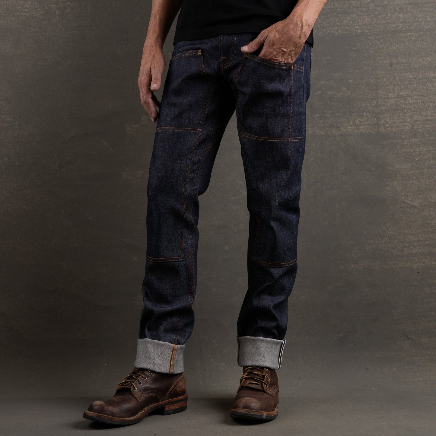 Die Hard Double Knee 14.5oz Straight Leg Shogun Stretch Selvage Denim Jean