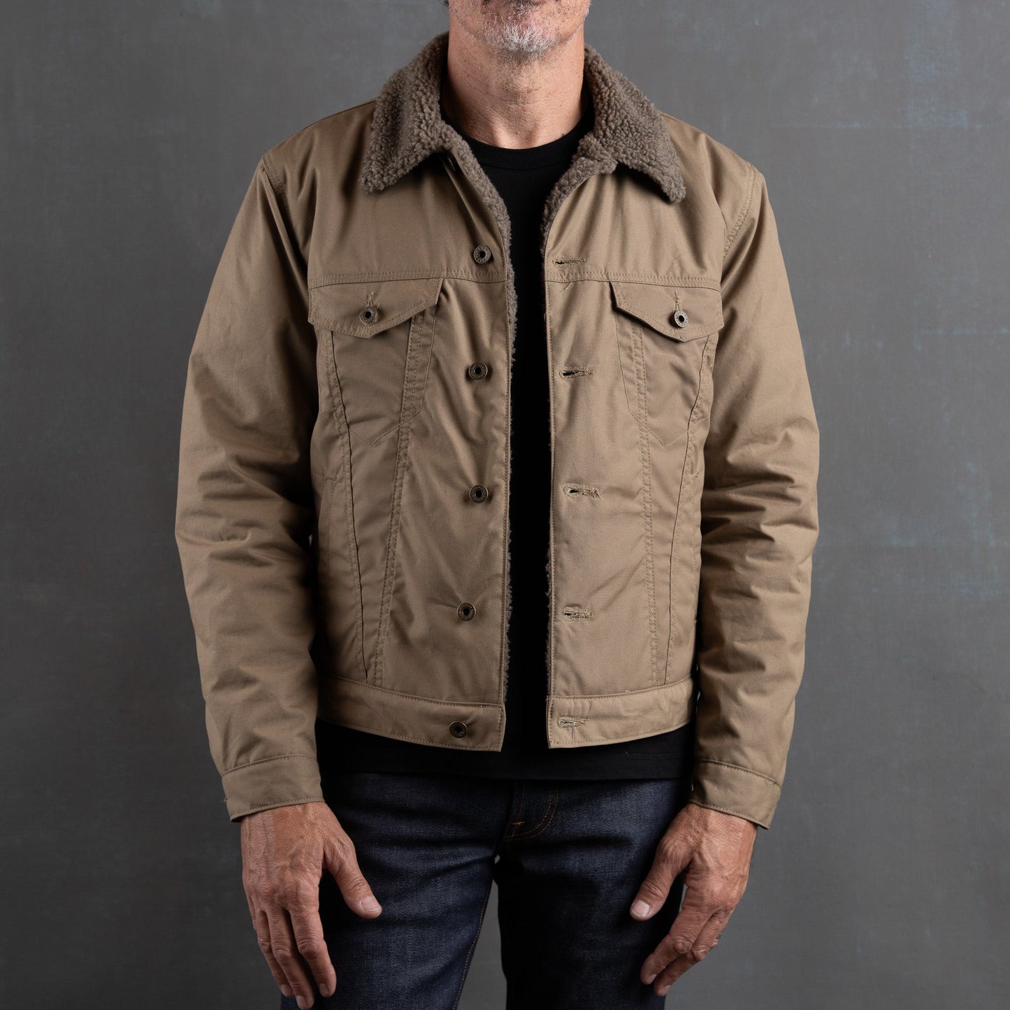 Ironside Wax Sherpa Fleece Jacket - Coyote Tan