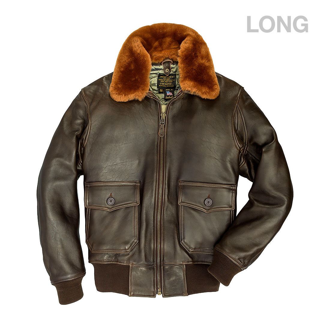 U.S. Navy Lambskin G-1 Flight Jacket (Long) Z201035ML