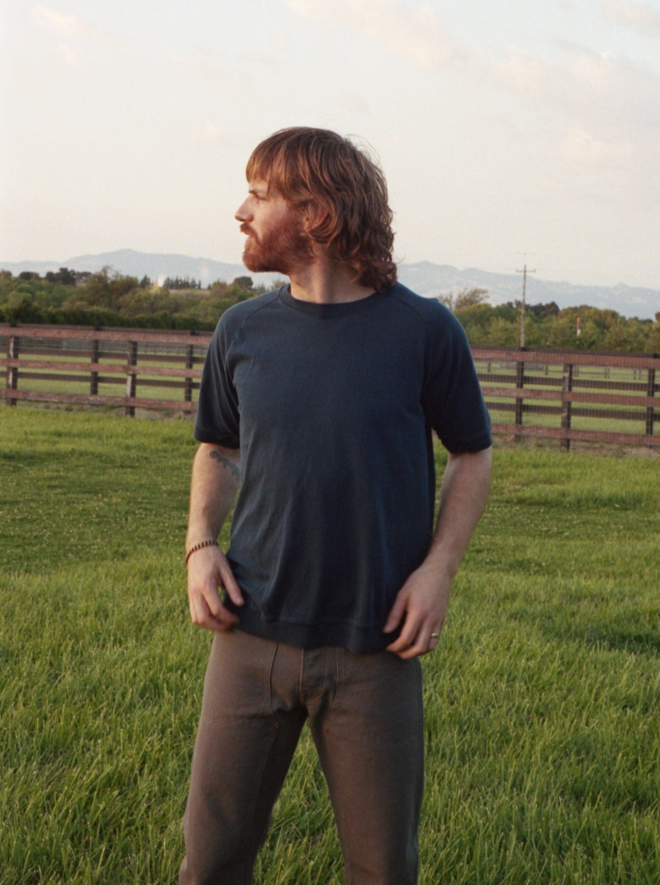 Short Sleeve Crewneck Raglan Tee Pigment Navy