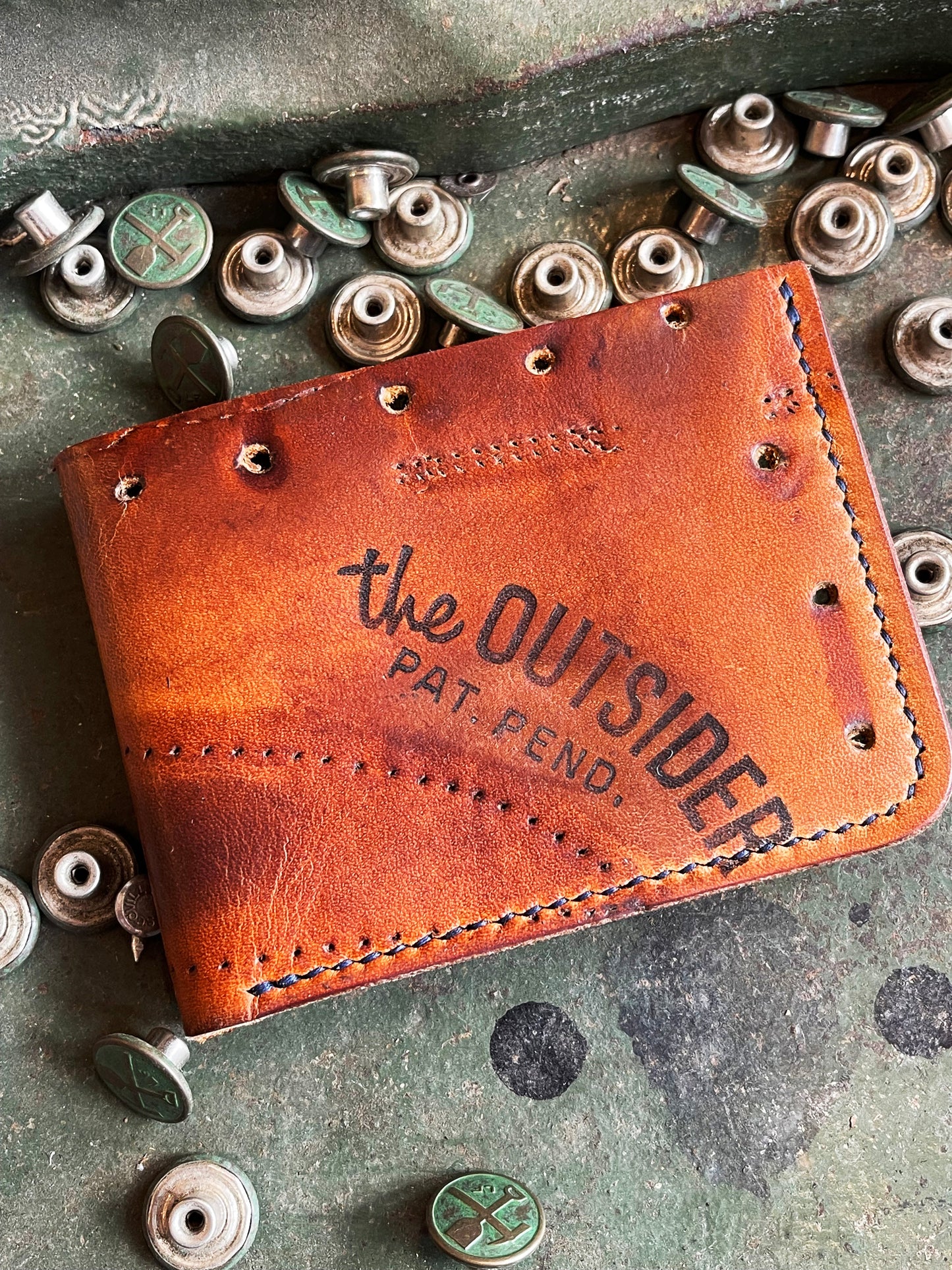 25th Anniversary Genuine Vintage Leather Baseball Wallets