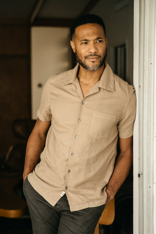 The Wrench Double Gauze Organic Cotton Shirt - Sand
