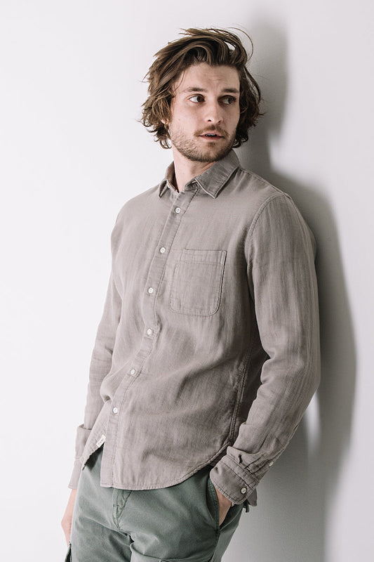 The Ripper Waffle Double Gauze Shirt - Sand