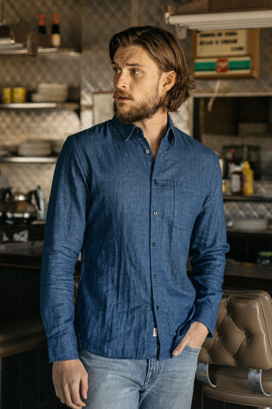 The Ripper Double Gauze Shirt - Indigo