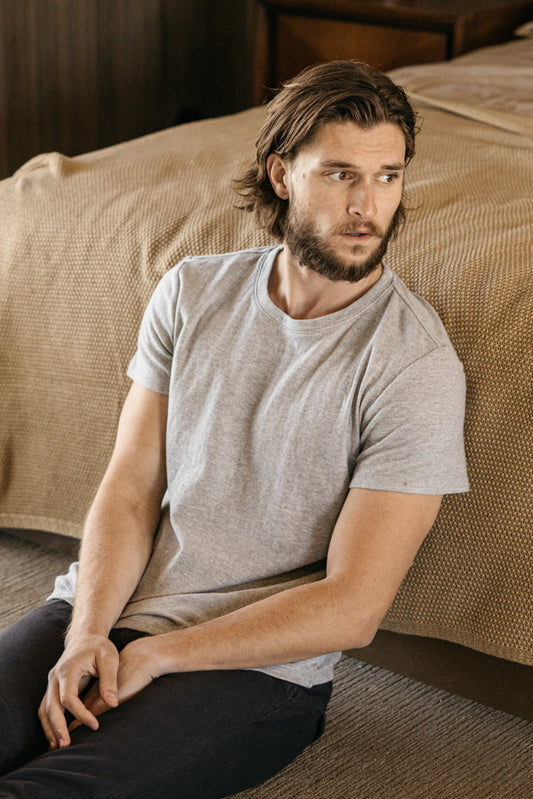 The Stamp Double Knit - Heather Gray