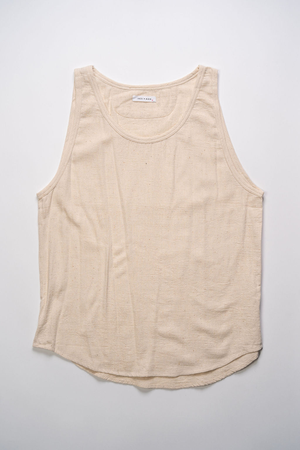 Indi + Ash Ripley Tank Handwoven Kala Cotton - Natural