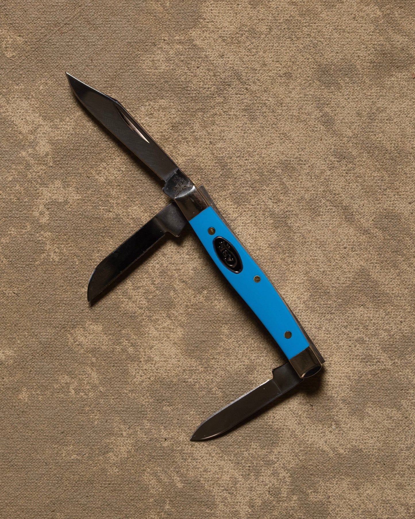 Small Stockman Blue Case Knife