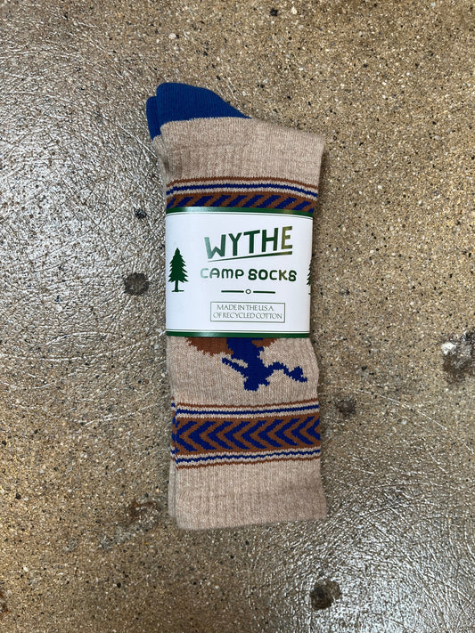 Bucking Bronc Recycled Cotton Camp Socks