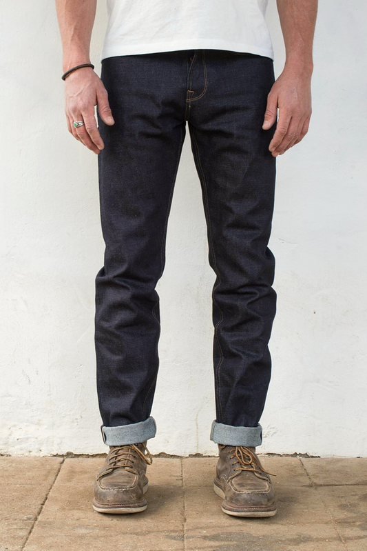 Portola Classic Taper | 14.5 oz Blue Denim | Freenote Cloth