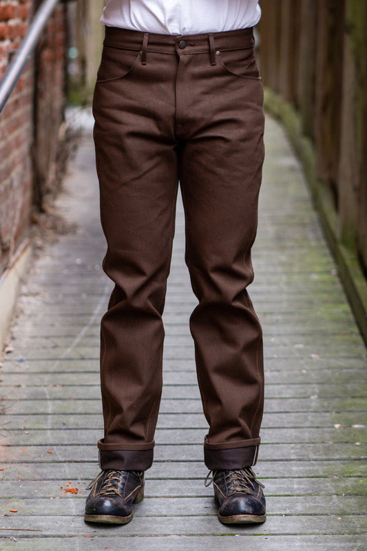Freenote Cloth Wilkes - 15oz Dark Brown Denim