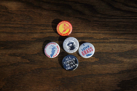 Dad Grass x George Harrison Button Pack