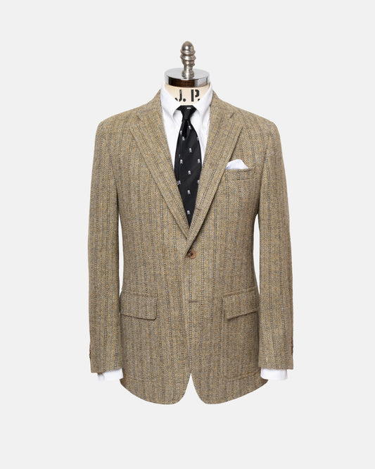 Made-in-USA Magee Irish Tweed Tan Barley Bone Sport Coat