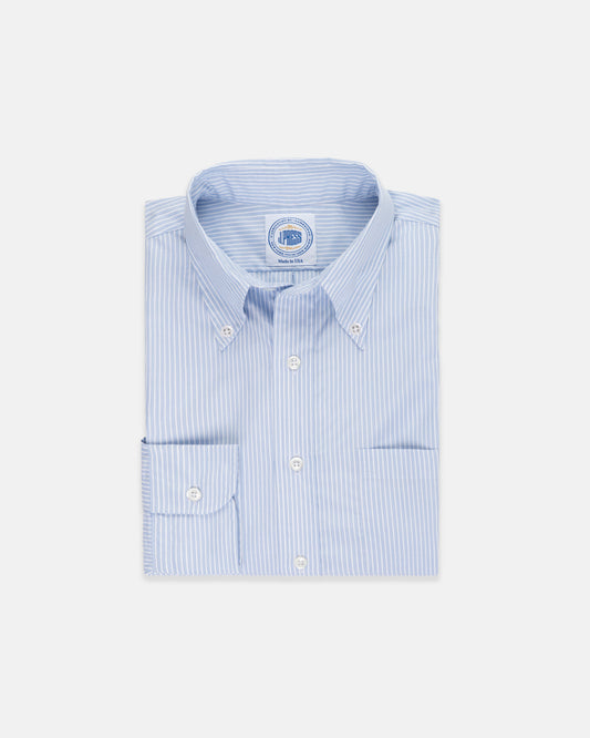 GOLD LABEL DRESS SHIRT - BLUE END-ON-END STRIPE