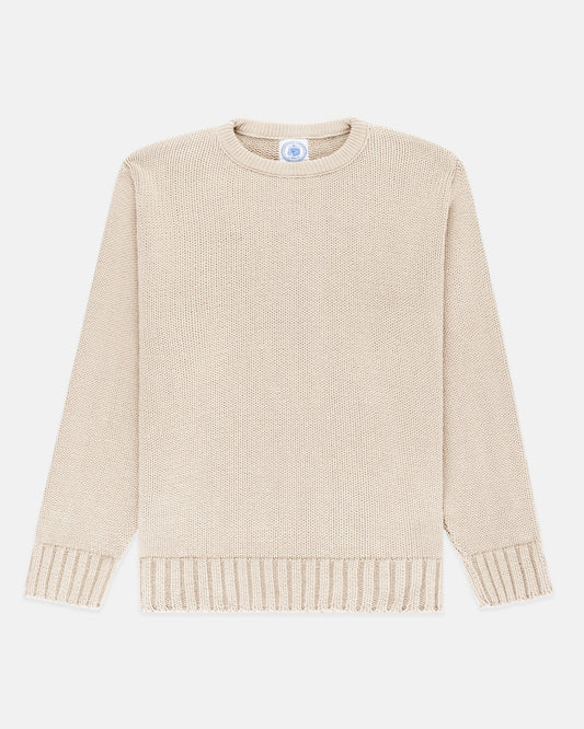 NATURAL CHUNKY COTTON SWEATER