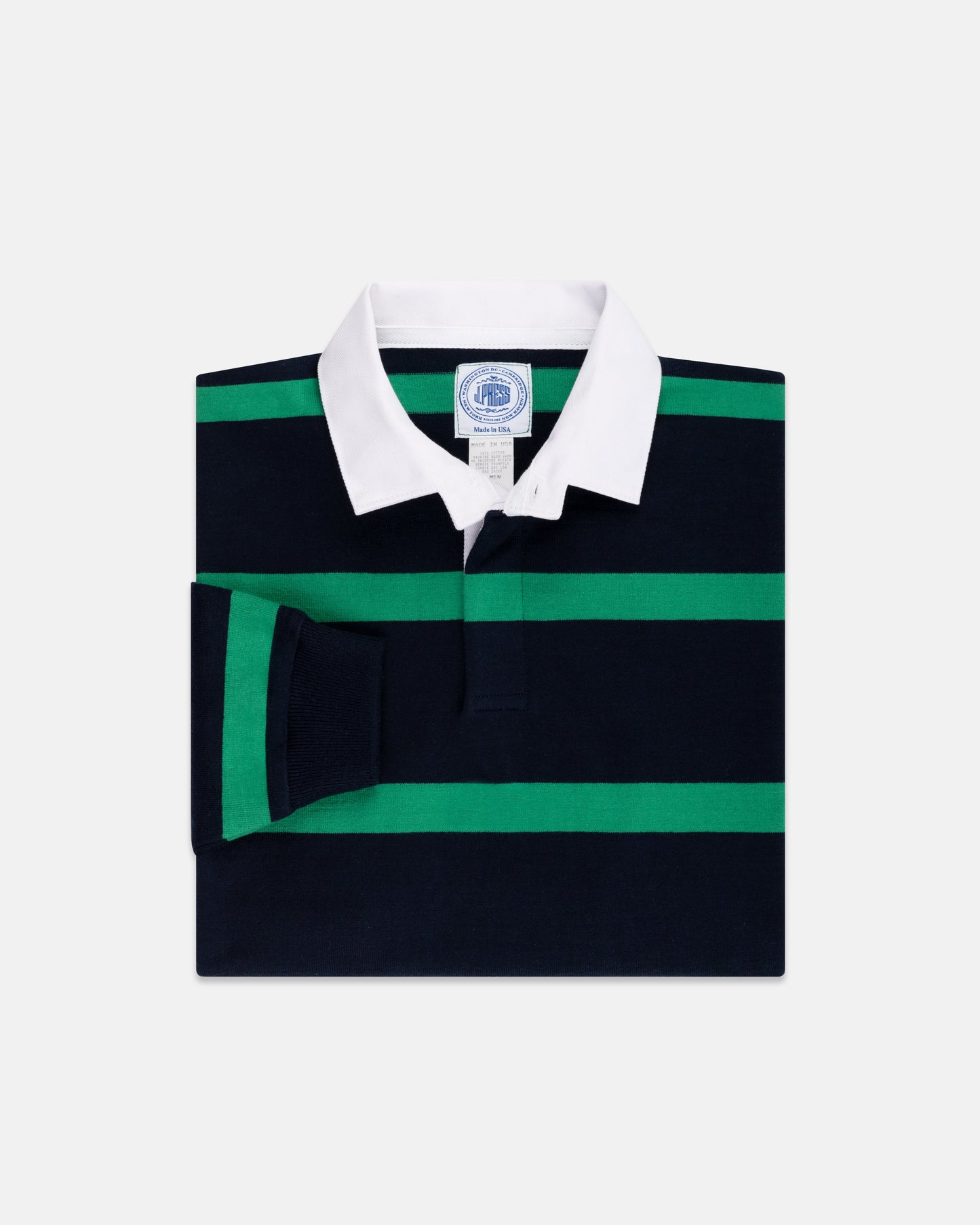 NAVY/KELLY STRIPE RUGBY SHIRT