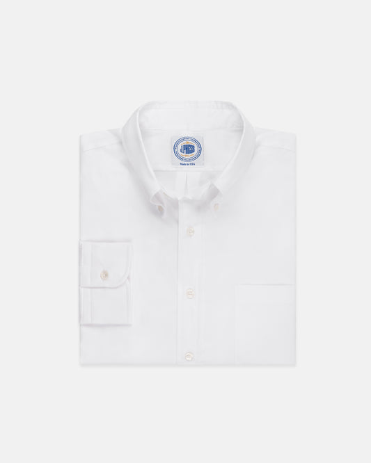 GOLD LABEL DRESS SHIRT - WHITE ROYAL OXFORD