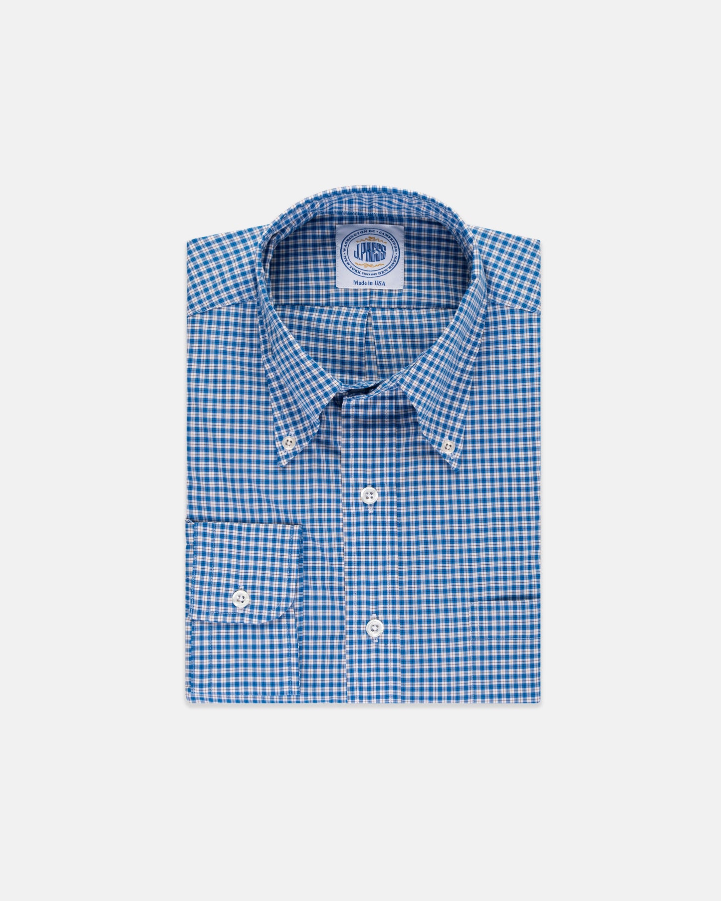 BLUE/BROWN CHECK SHIRT