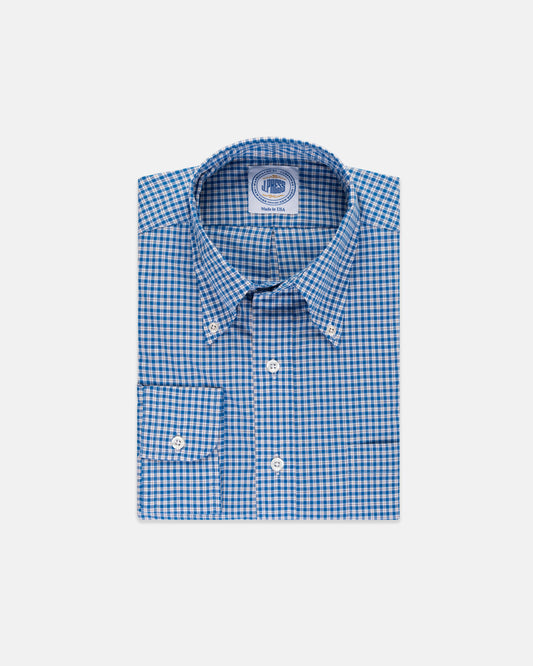BLUE/BROWN CHECK SHIRT