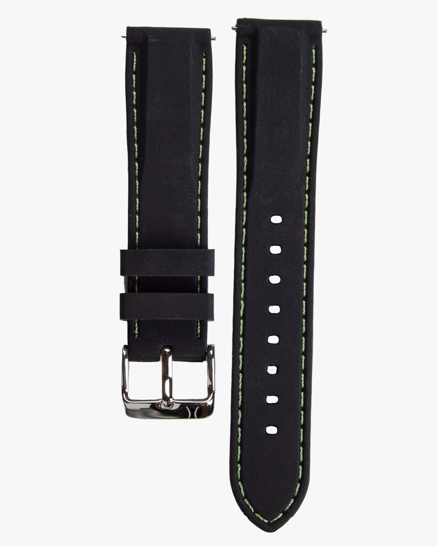 20mm Black Silicone Straps