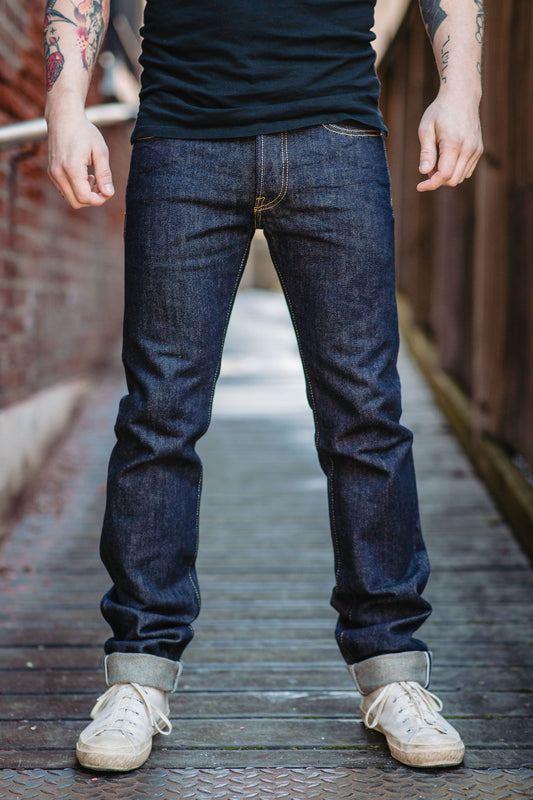 Iron Heart IH-777S-21 Indigo 21oz Selvedge Denim - Super Slim Tapered Cut