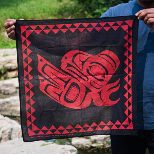 Raven Bandana- Black & Red