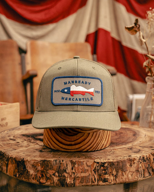 112 Richardson Hat | TX Flag Fish | Manready Mercantile