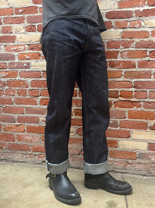 RS-100x Relaxed Straight Indigo Selvedge