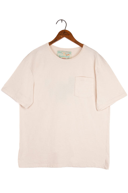 The 50/50 Shirt - POCKET TEE - Natural Scour