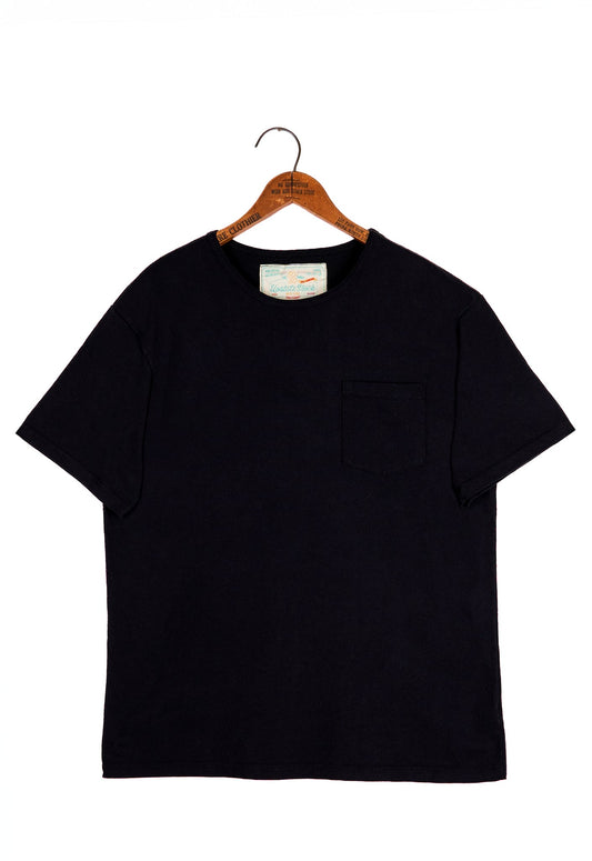 The 50/50 Shirt - POCKET TEE - Piece Dyed Black