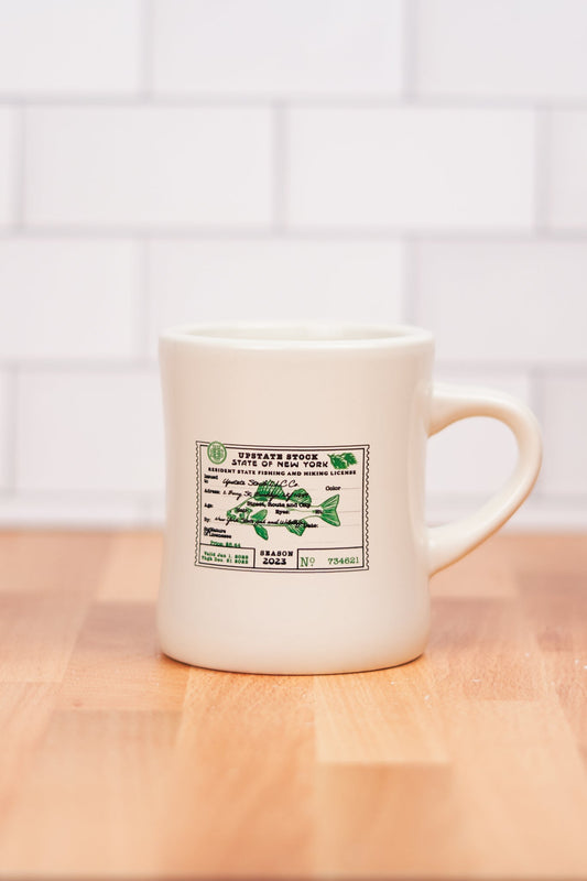 Upstate Stock x Created.co 12oz Classic Diner Mug - Gone Fishin’