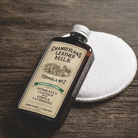 Leather Milk® Straight Cleaner No.2 6oz w pad Z99Y012
