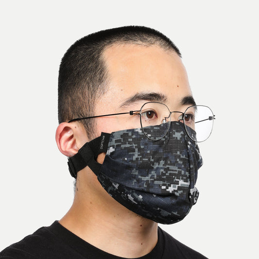 Face Covering - Blue Digi Camo