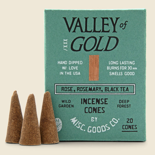 Cone Incense - Valley of Gold