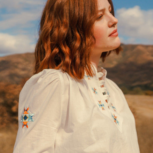 Ada Embroidered Women's Blouse