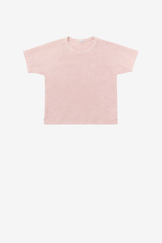 Linen raglan tee in Audrey Louise Reynolds pink