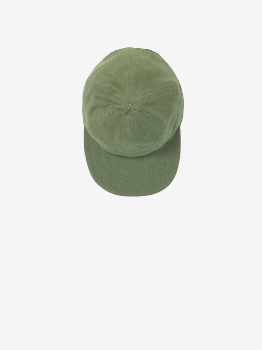 Cap in Olive Green Linen