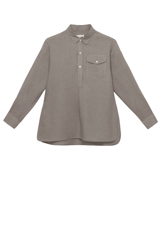 French Pullover in Lava Linen