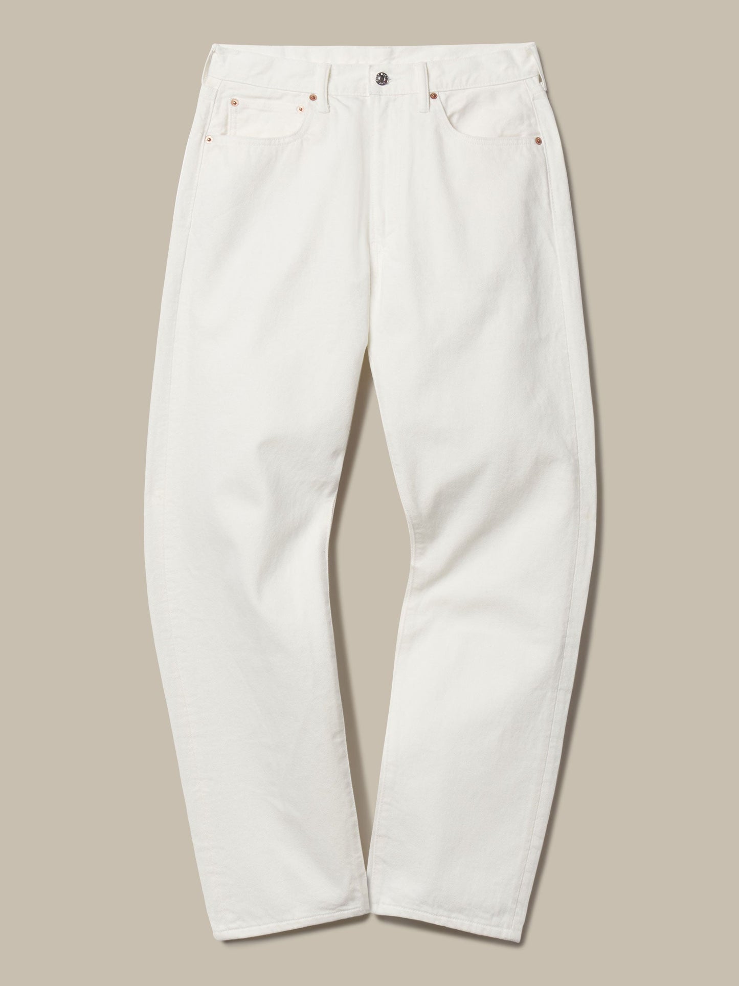 J.PRESS x BUCK MASON 5 POCKET JAPANESE DENIM JEANS - WHITE
