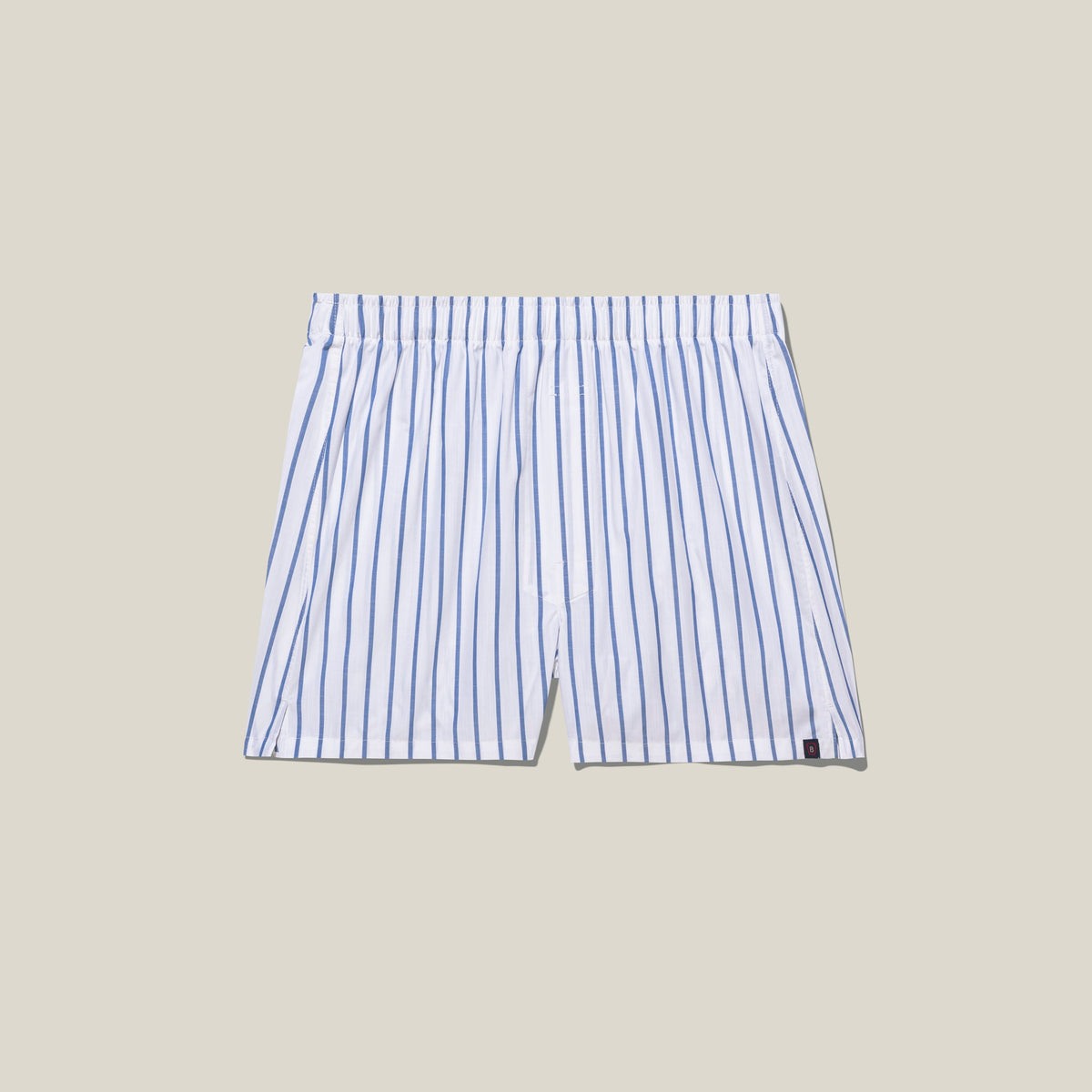 Classic Fit Boxer White Blue Stripe