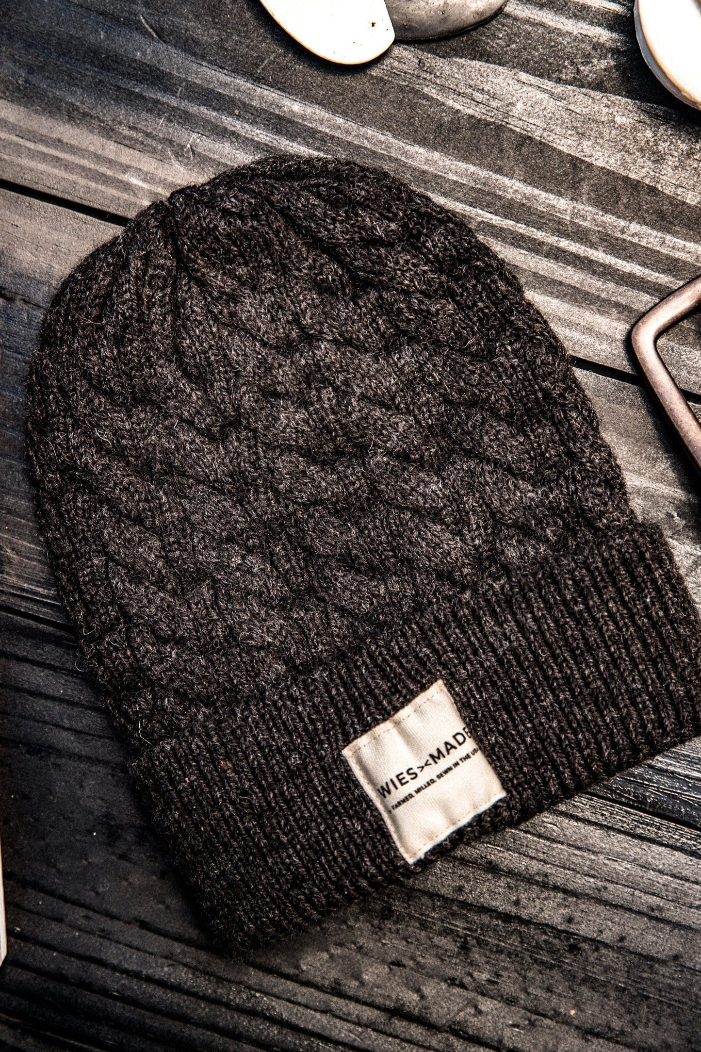 Wool Beanie | 100% American Made - Basalt