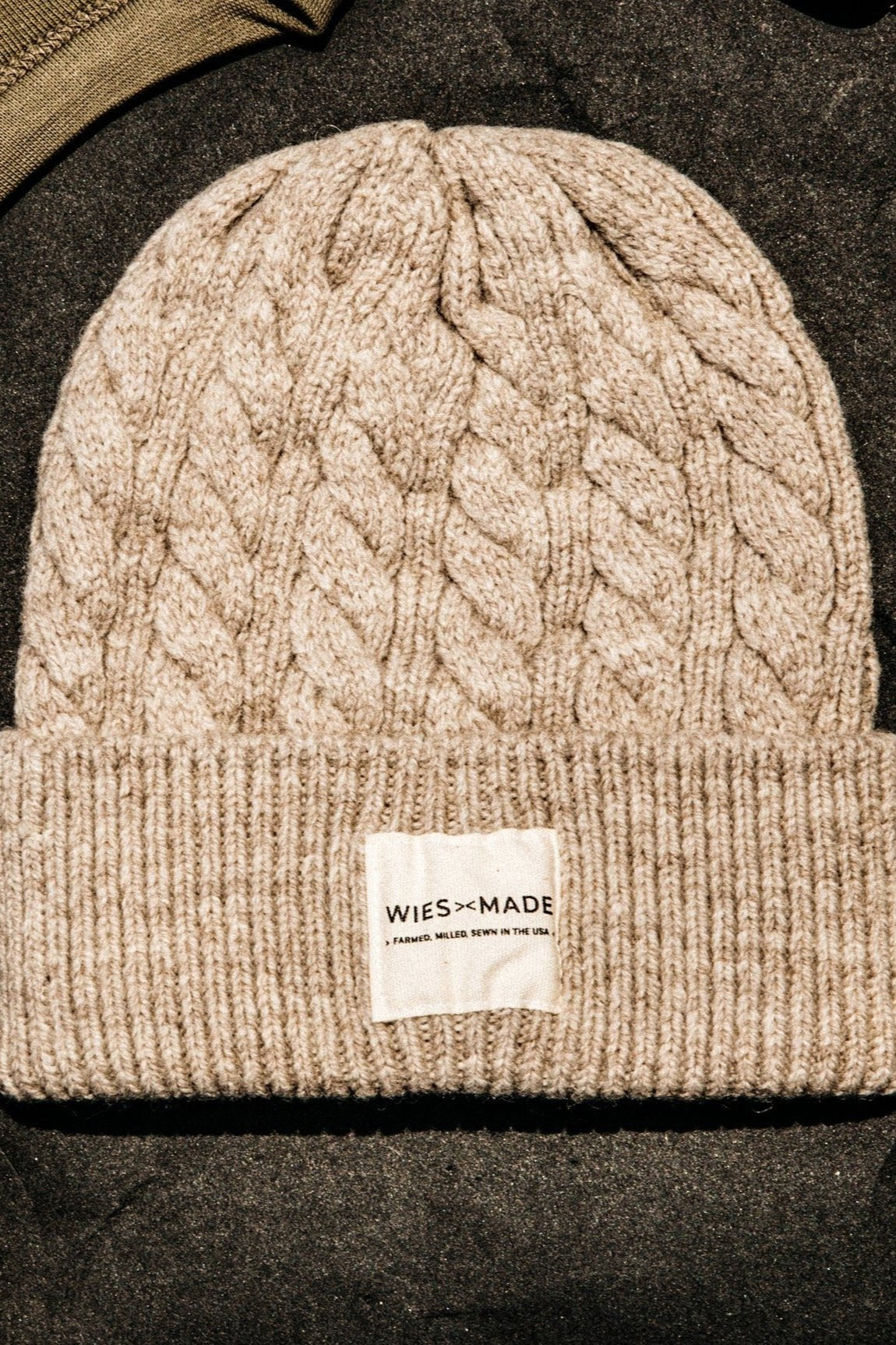 Wool Beanie | 100% American Made - Natural