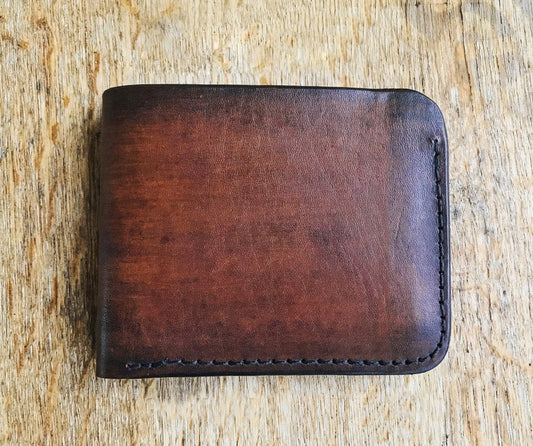Bi-Fold Wallet - Minimalist Slim Style Full Grain Leather Wallet