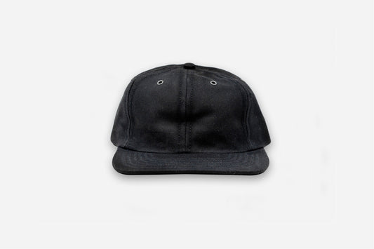 Waxed Canvas Baseball Cap ~ Black