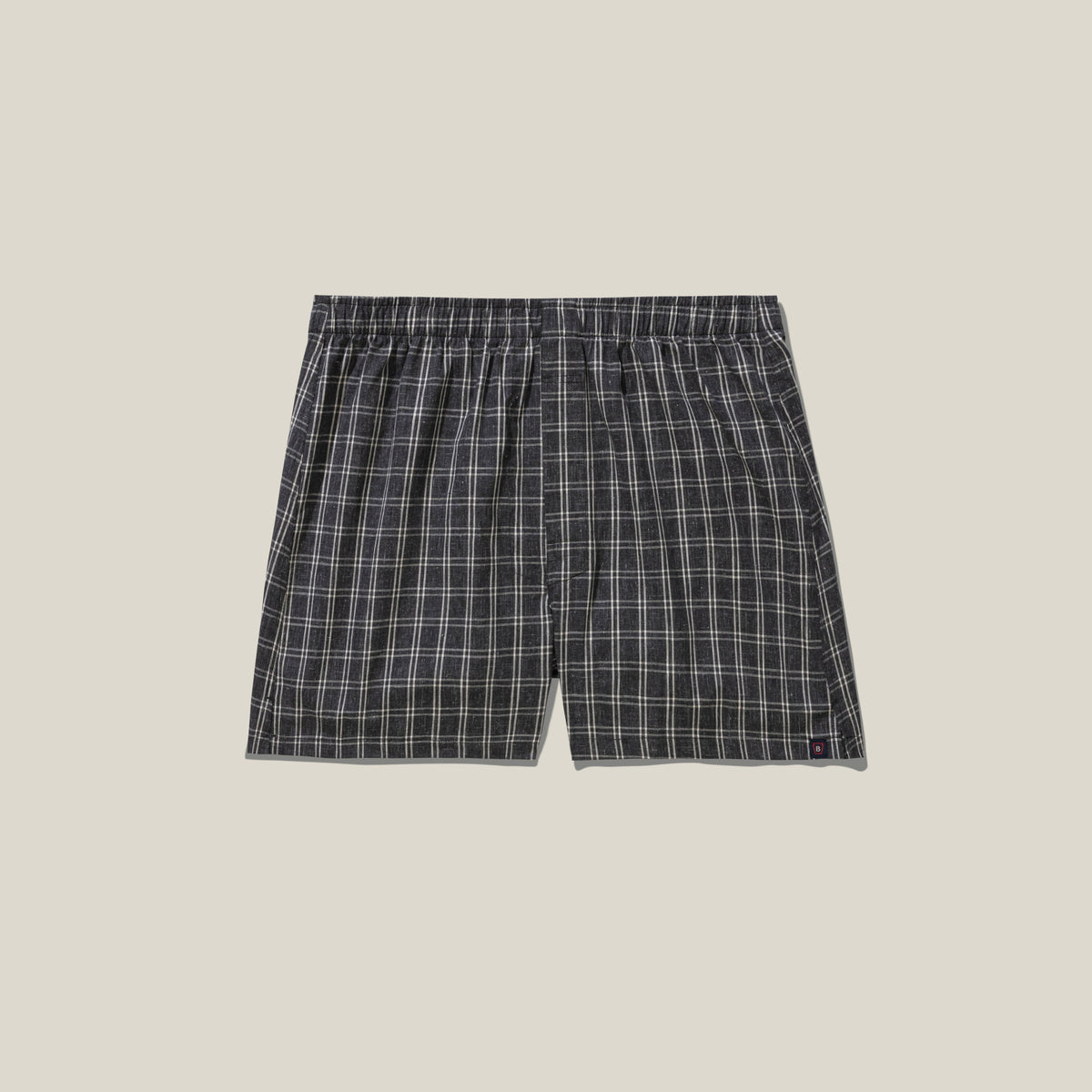 Classic Fit Boxer Charcoal Window Pane