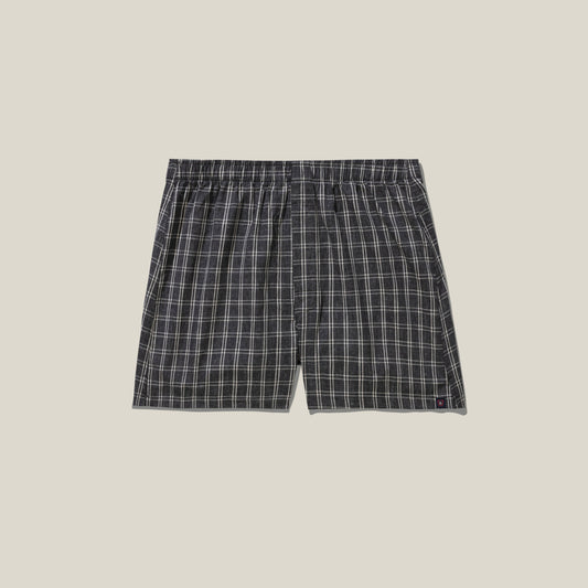 Classic Fit Boxer Charcoal Window Pane