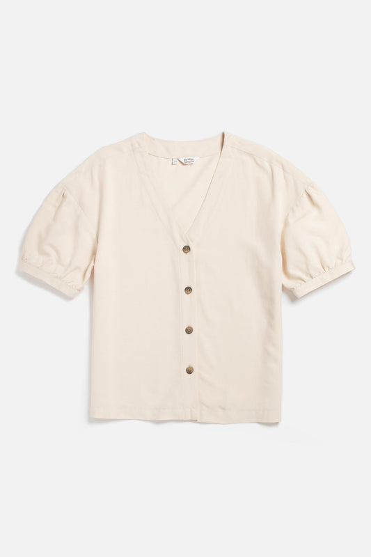 Charlotte Shirt / Cream Poplin