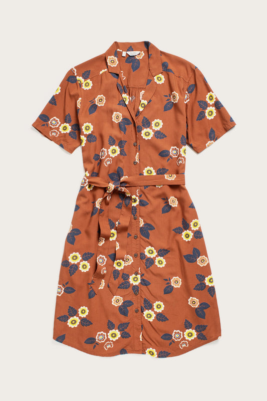 Sofia Shirt Dress / Rose Floral